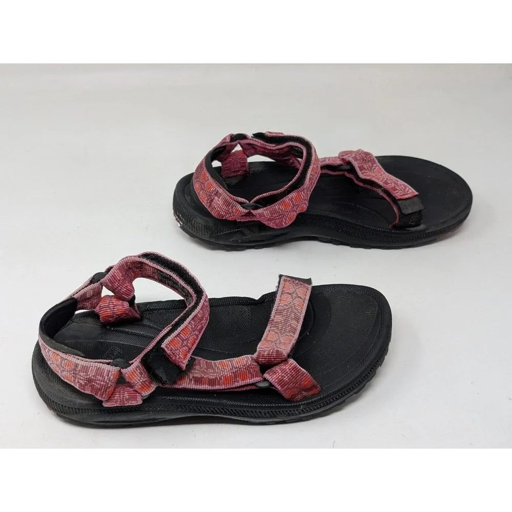 Teva Kids Hurricane Sandals Girls Size‎ 3 6294 Pink Black
